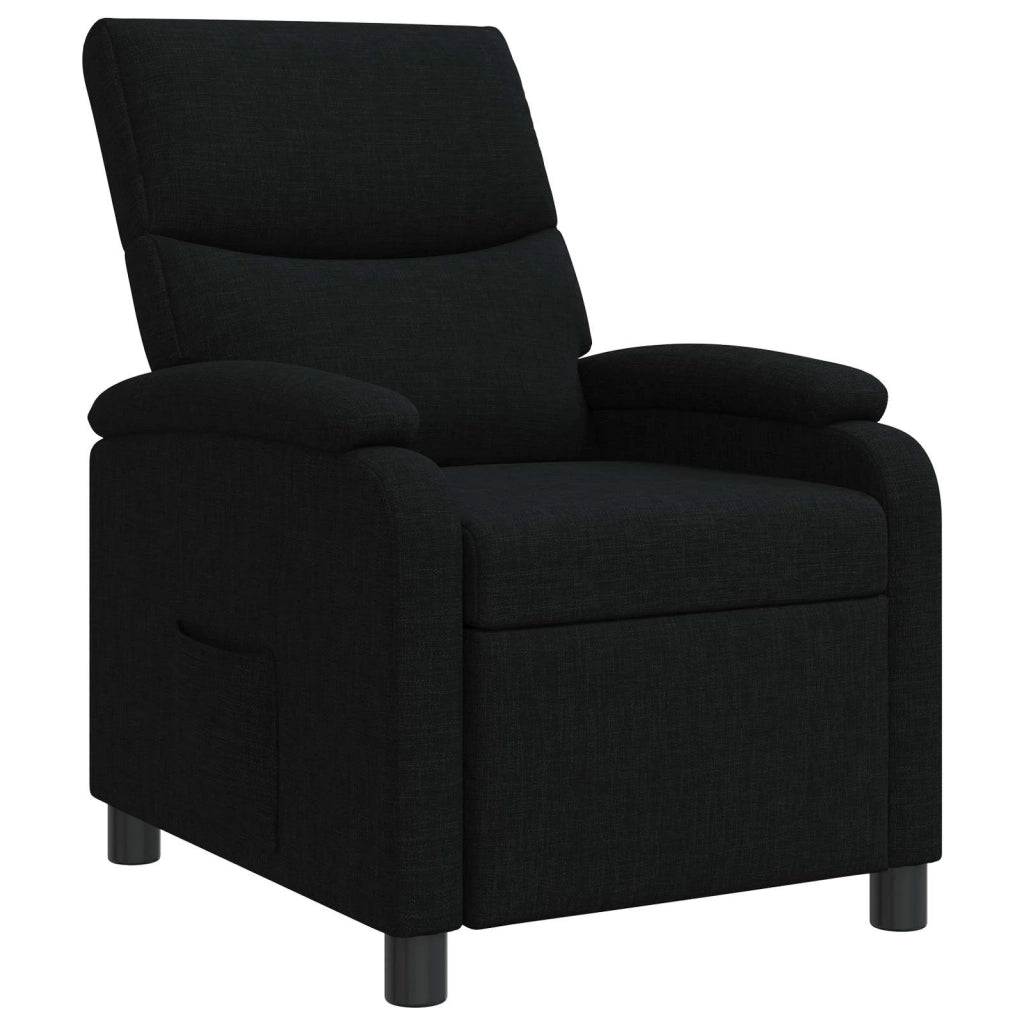 Divano Sedia-Poltrona reclinabile Nero Tessuto 330813