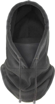 Balaclava invernale copertura testa e collo completa - Maschera da vento impermeabile - Cappuccio caldo per uomo e donna - Fleece cappello caldo - Copertura collo esterna per attività all'aperto - Dimensioni 54x33,5 cm - colore grigio scuro - 54*33.5cm