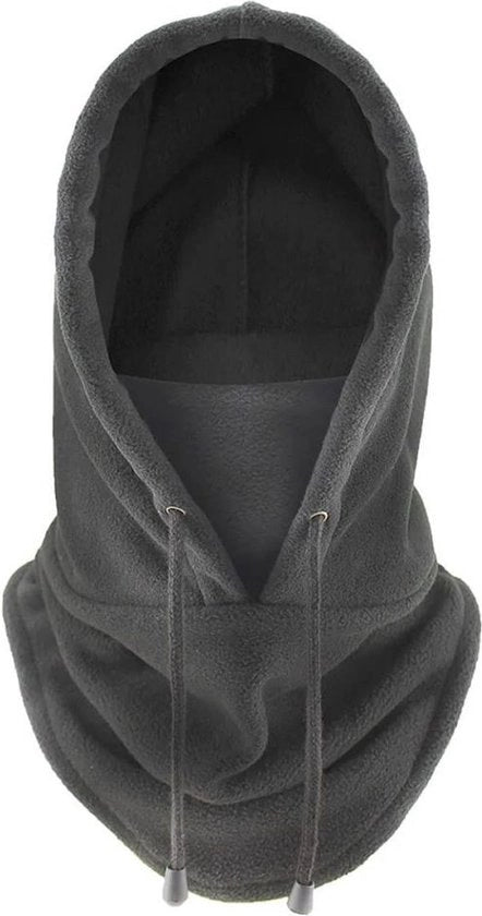 Balaclava invernale copertura testa e collo completa - Maschera da vento impermeabile - Cappuccio caldo per uomo e donna - Fleece cappello caldo - Copertura collo esterna per attività all'aperto - Dimensioni 54x33,5 cm - colore grigio scuro - 54*33.5cm