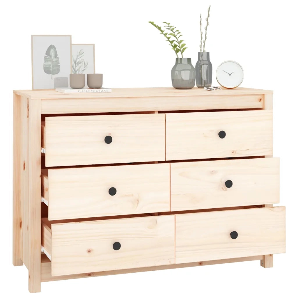 Armadietto 100x40x72 cm in Legno Massello di Pino 821764
