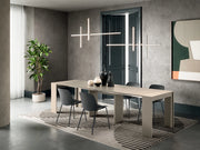 Consolle Allungabile Pinocchio - Tavolo trasformabile in MDF tortora antigraffio RAL 7030 fino a 10 persone - Stones