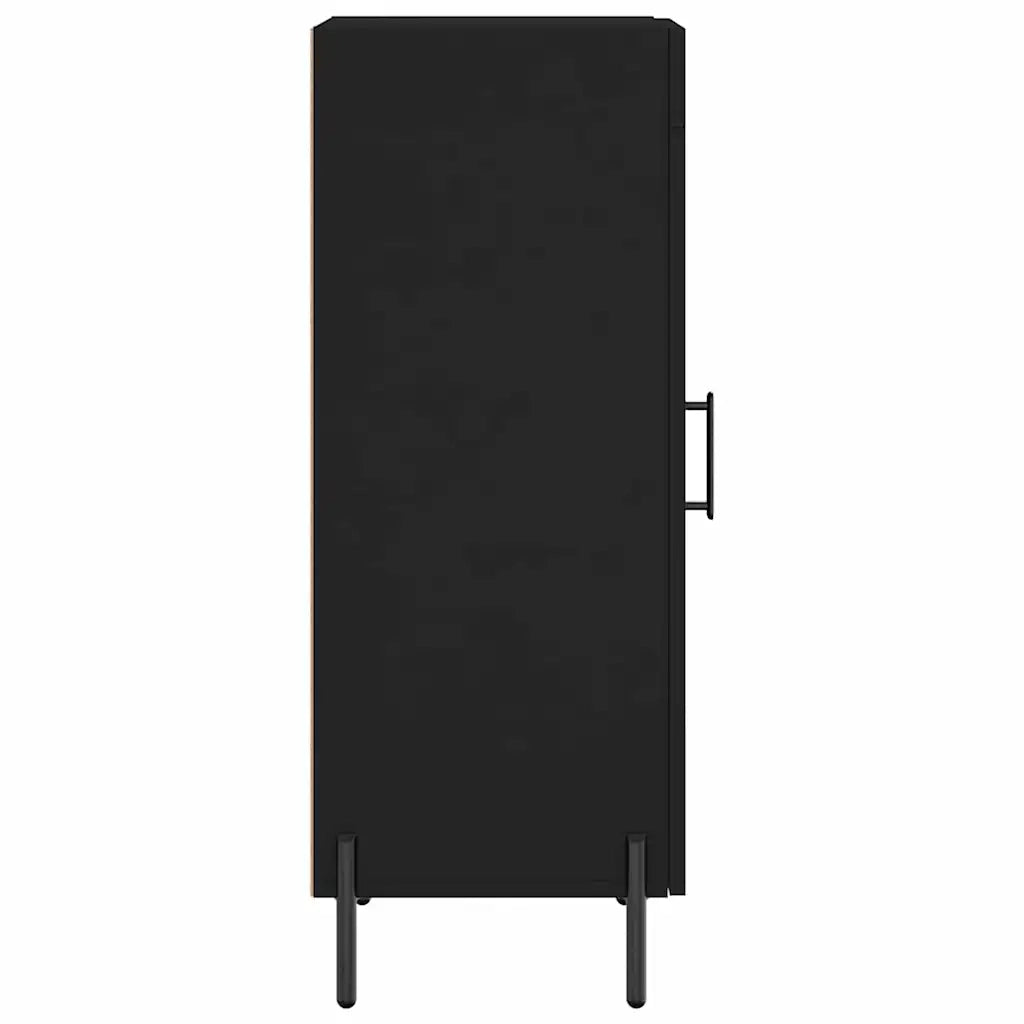 Credenza | Madia | Buffet da pranzo | Armadio da pranzo Nero 34,5x34x90 cm in Legno Multistrato