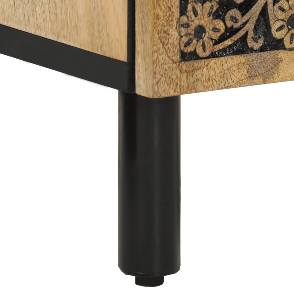 Credenza | Madia | Buffet da pranzo | Armadio da pranzo 40x33x75 cm in Legno Massello di Mango