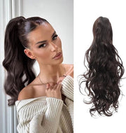 Estensioni Clip-in in Capelli Naturali - 45 cm Capello Ondulato per Donne