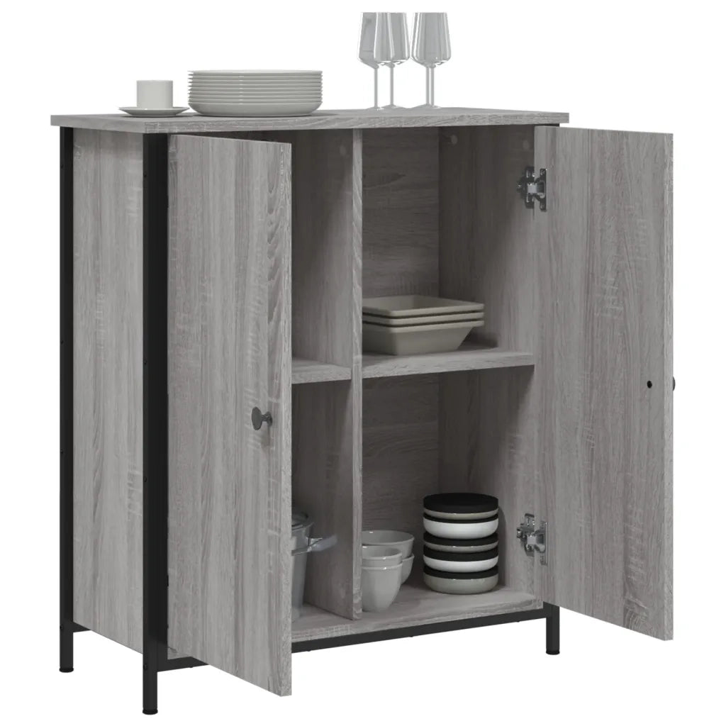 Credenza Grigio Sonoma 70x30x80 cm in Legno Multistrato 835537