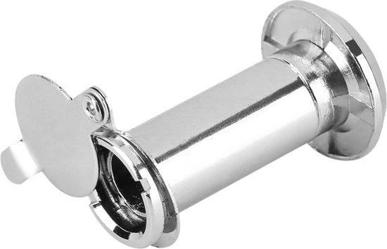 Visore per Porte con Angolo di Visione di 220 Gradi in Lega di Zinco con Copertura della Privacy Robusta per Porte da 35 a 55 mm di Spessore - Cromo Liscio - Contenuto HTML
