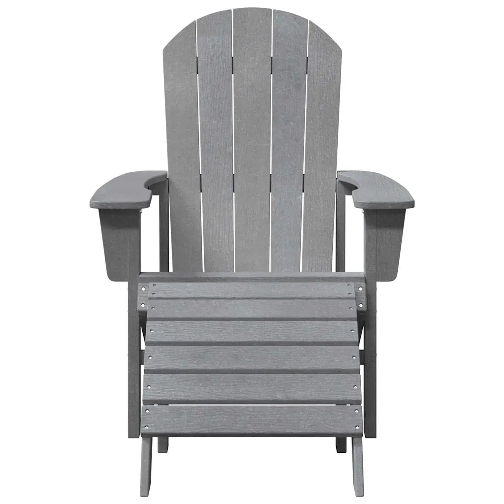 Sedia Adirondack Grigio chiaro 82 x 74 x 92 cm HDPE 42006632