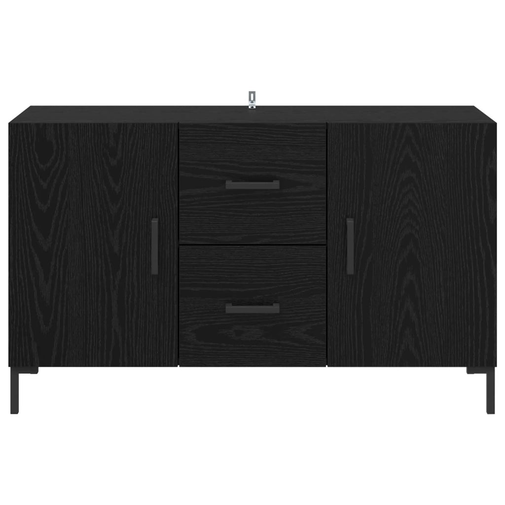 Credenza Rovere Nero 100 x 36 x 60 cm Legno multistrato