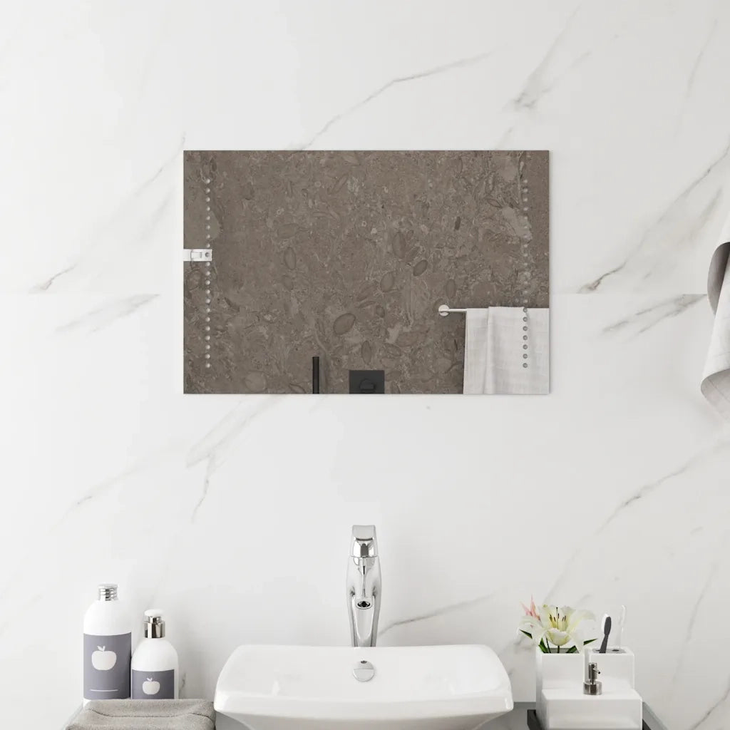 Specchio da Bagno con Luci LED-Specchio per Bagno 60x40 cm 182999