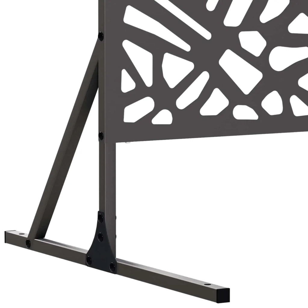 Schermo per Privacy 100 x 50 x 180 cm Acciaio Nero 8013405