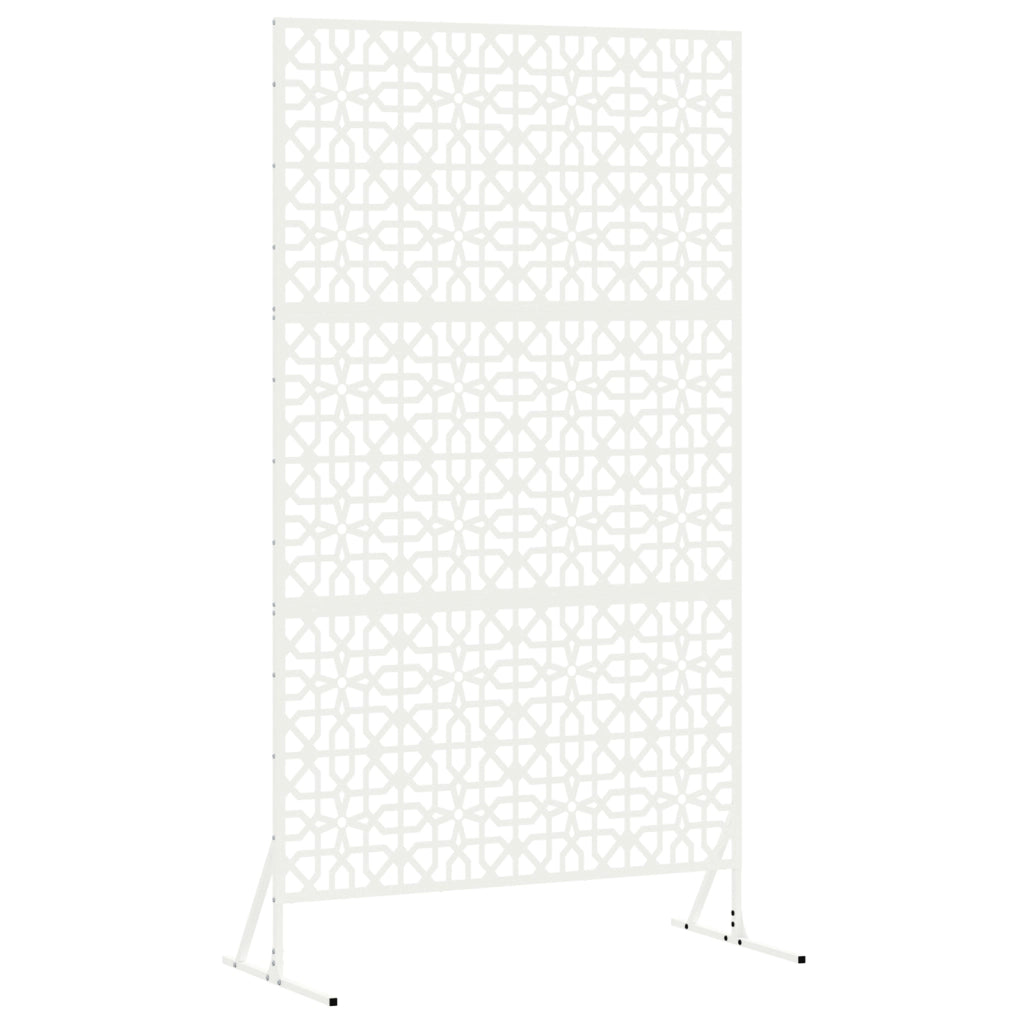 Pannello Flessibile Floreale Bianco Metallo Medio