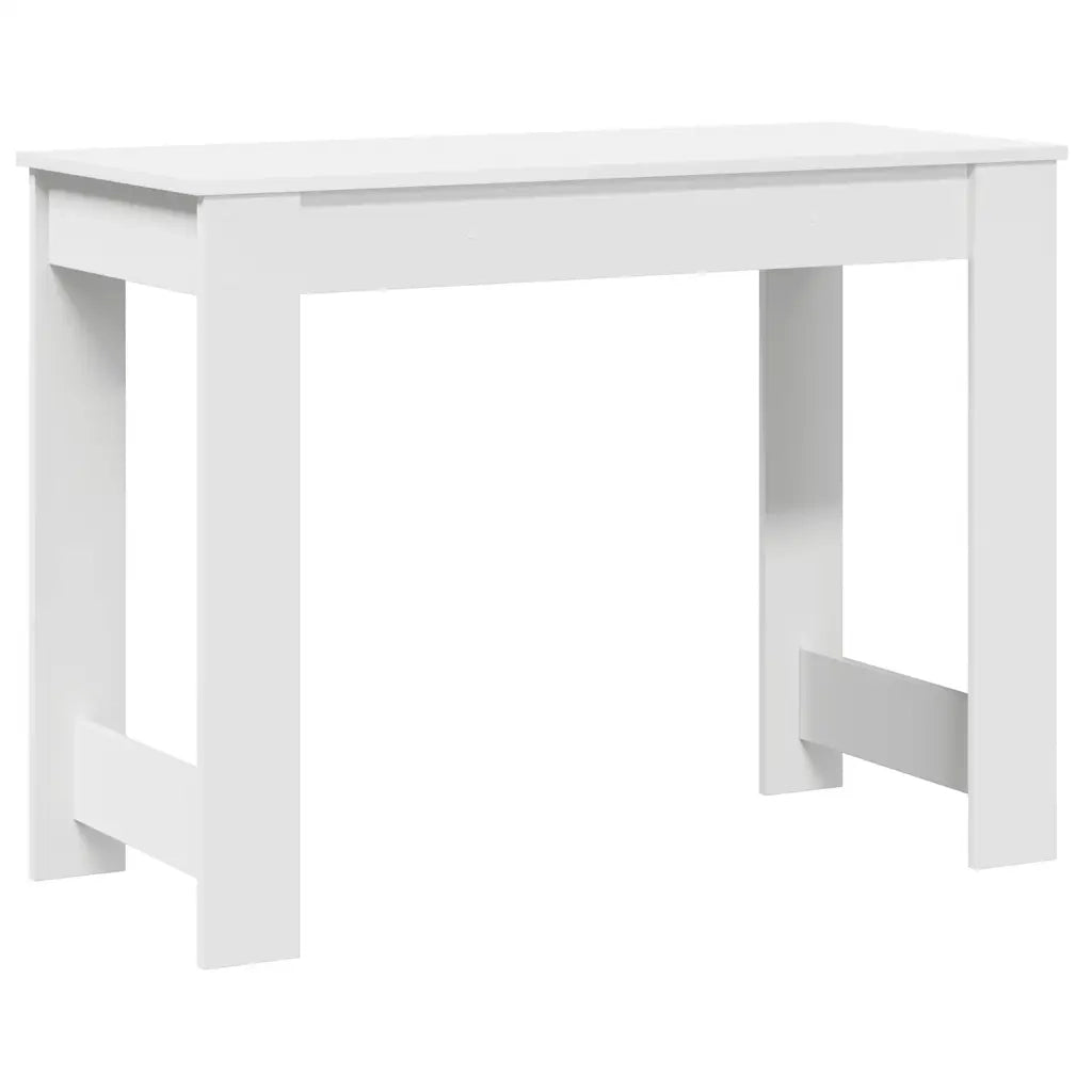 Scrivania-Scrivanie per ufficio e studio-Scrittoio Bianca 100x45x75 cm in Legno Multistrato