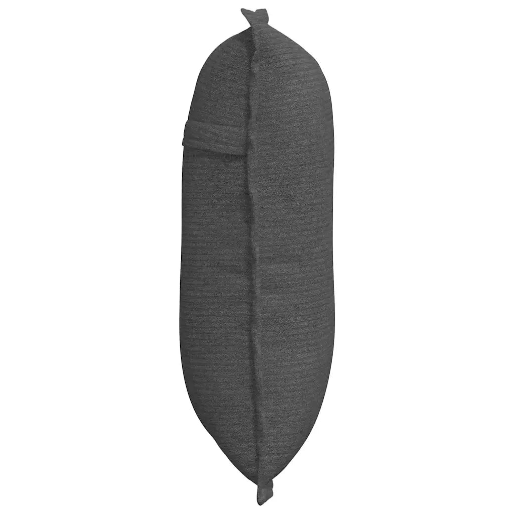 Cuscino per Schiena Grigio scuro 50 x 45 cm Tessuto in Cords 42014651