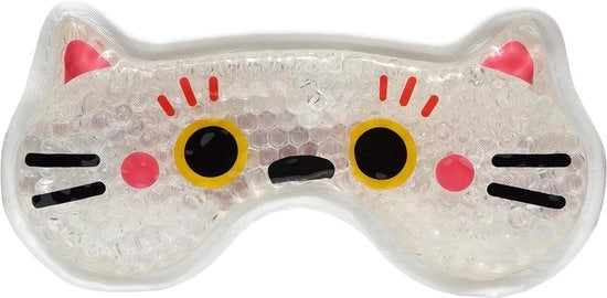 Maschera rinfrescante con schiuma morbida sul retro - caldo freddo - occhiali rinfrescanti con perle gelificate - terapia rinfrescante per occhi gonfi e stanchi cerchi di occhi e mal di testa - (casa della fortuna)