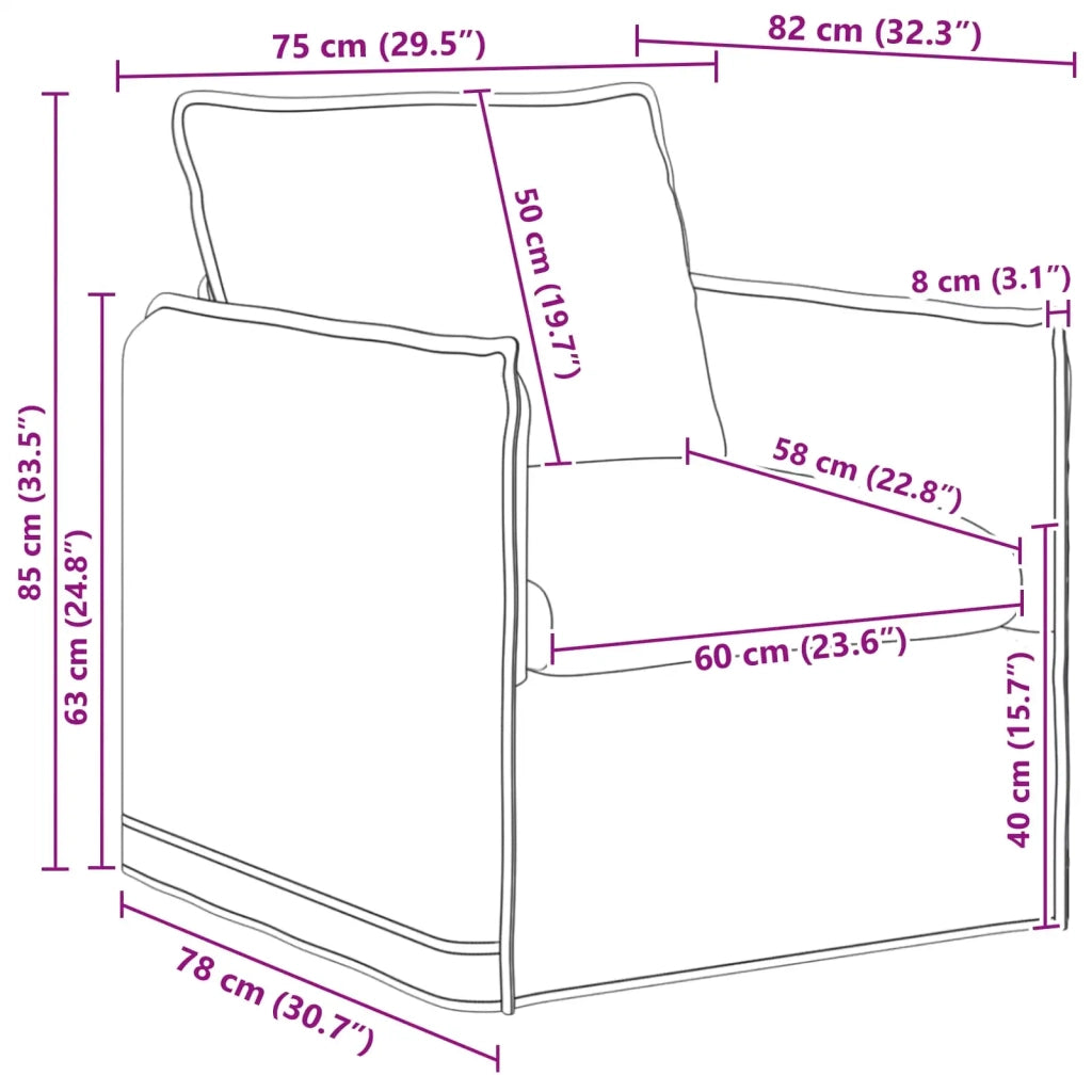Set di divani 2 pcs Blu 196 x 82 x 85 cm Tessuto