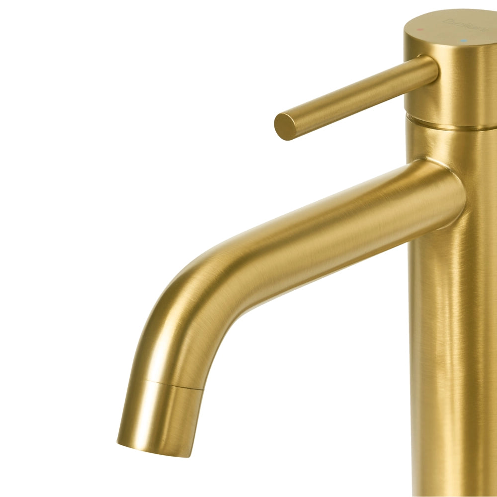 Rubinetto per lavabo in ottone oro 30 cm cromato monocomando Accessori bagno moderni
