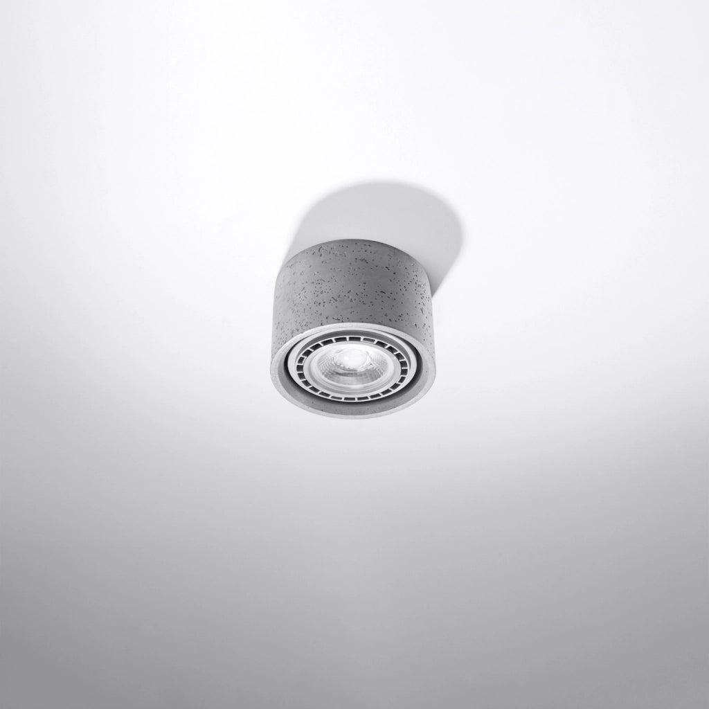 Spot soffitto Pure Lume PRIMO cemento grigio GU10 1 luce