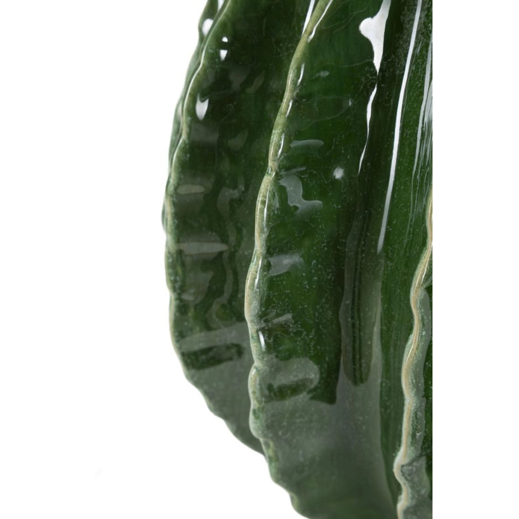Vaso Decorativo VKH820, Verde, Ceramica, 23,5x23,5x24,5 cm