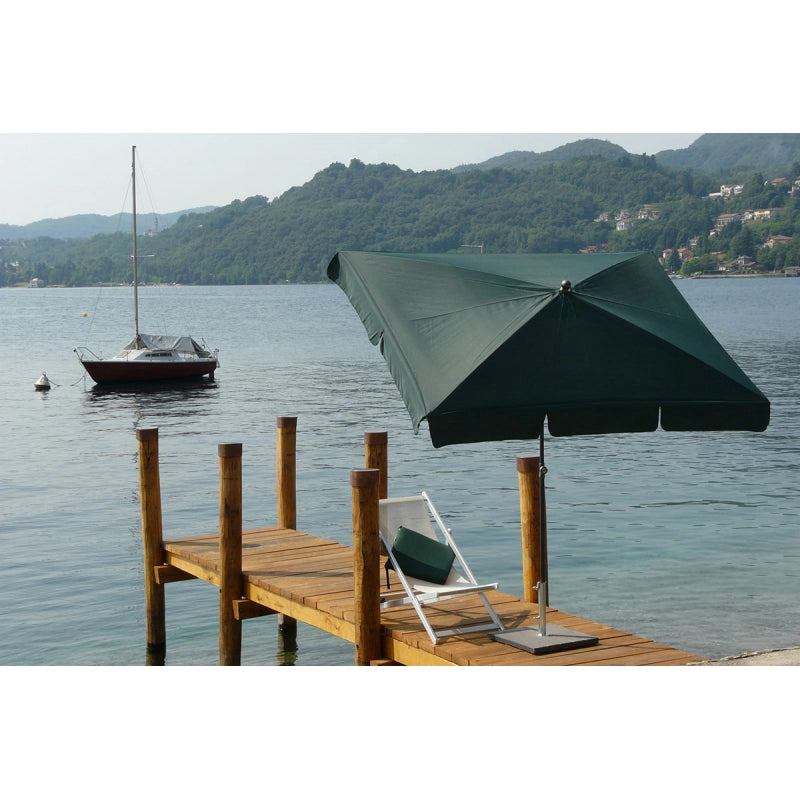 Ombrellone palo centrale Novara Made in Italy - 130 x 210 cm - Verde