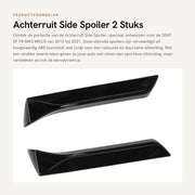 Spoiler di coda in ABS - 2 pezzi - Rivestimento di ali laterali - Compatibile con SEAT 5F FR Mk3 MK3.5 2013-2021 - Materiale ABS di alta qualità - Installazione facile