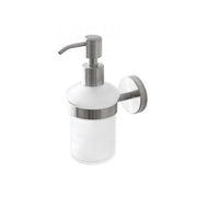 Dosasapone in acciaio satinato, design moderno e pratico per il bagno - Linea City