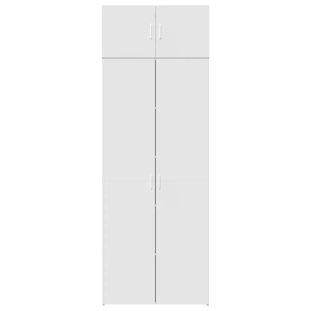 Mobile Portaoggetti Bianco 80x42,5x225 cm in Truciolato 3281350