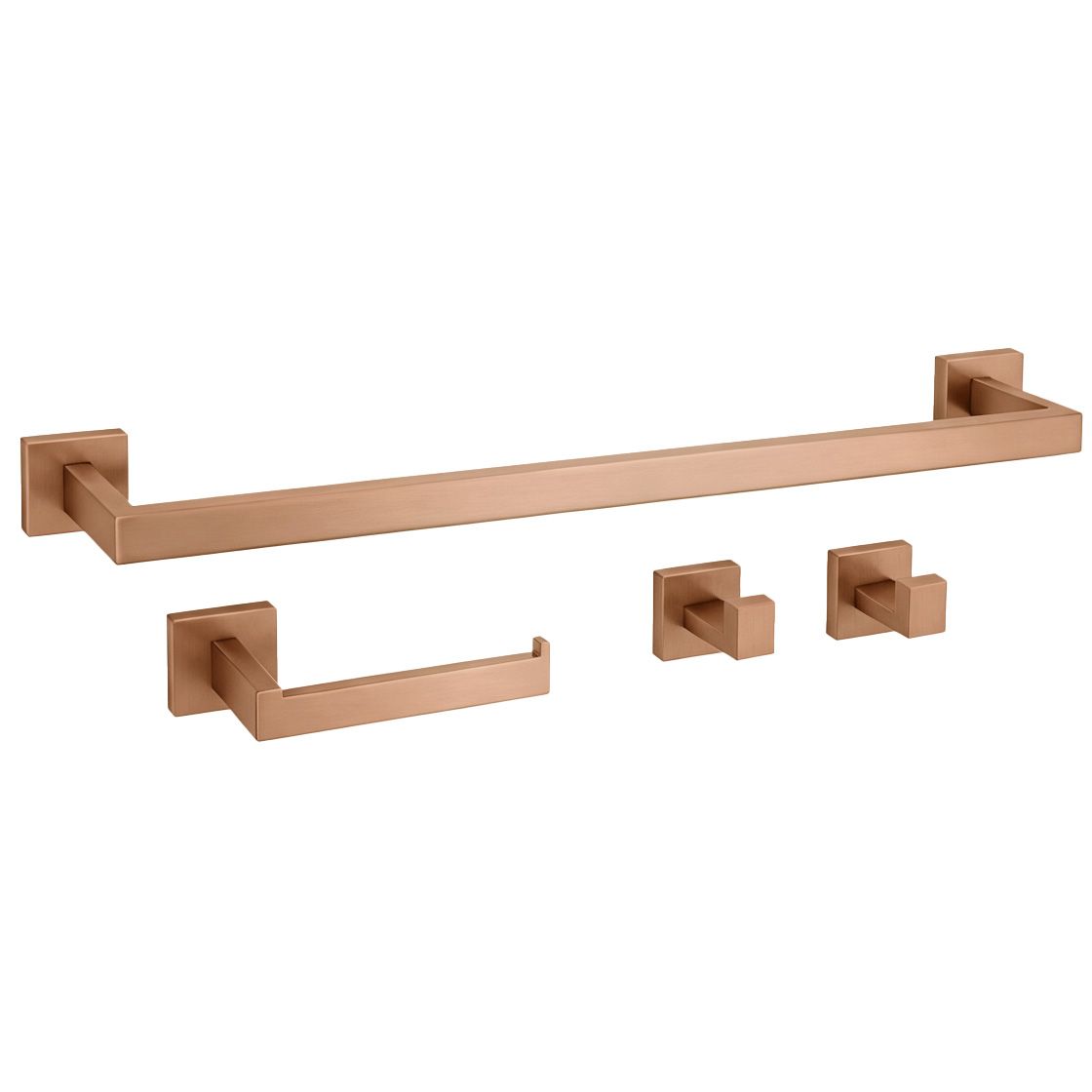 Set Accessori Da Bagno Rio Brush Copper 4 Pezzi