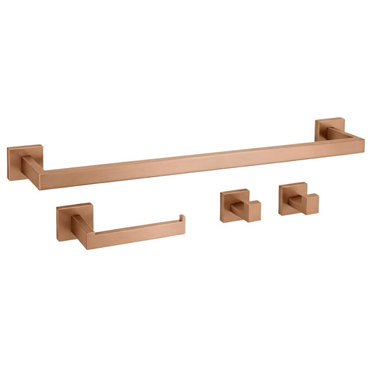 Set Accessori Da Bagno Rio Brush Copper 4 Pezzi