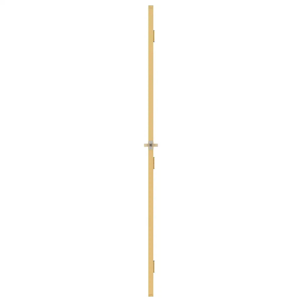 Porta Interni Sottile Oro 83x201,5cm Vetro Temperato Alluminio 155137