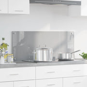 Schienale Cucina Grigio Chiaro 100x40x0,6 cm in Vetro Temperato -