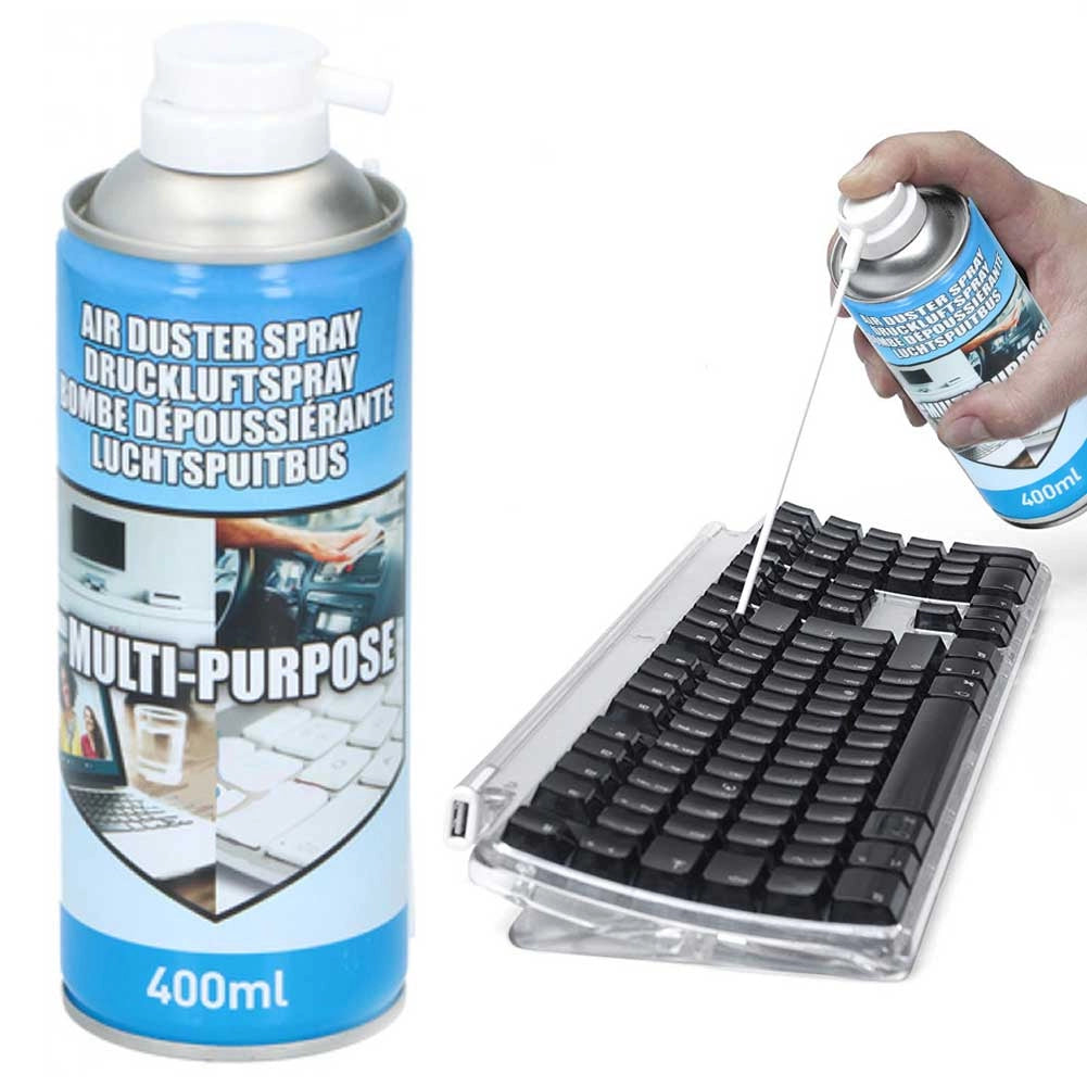 Bomboletta Aria Compressa Air Duster Pulizia Polvere Tastiera PC Computer 400ml Grundig