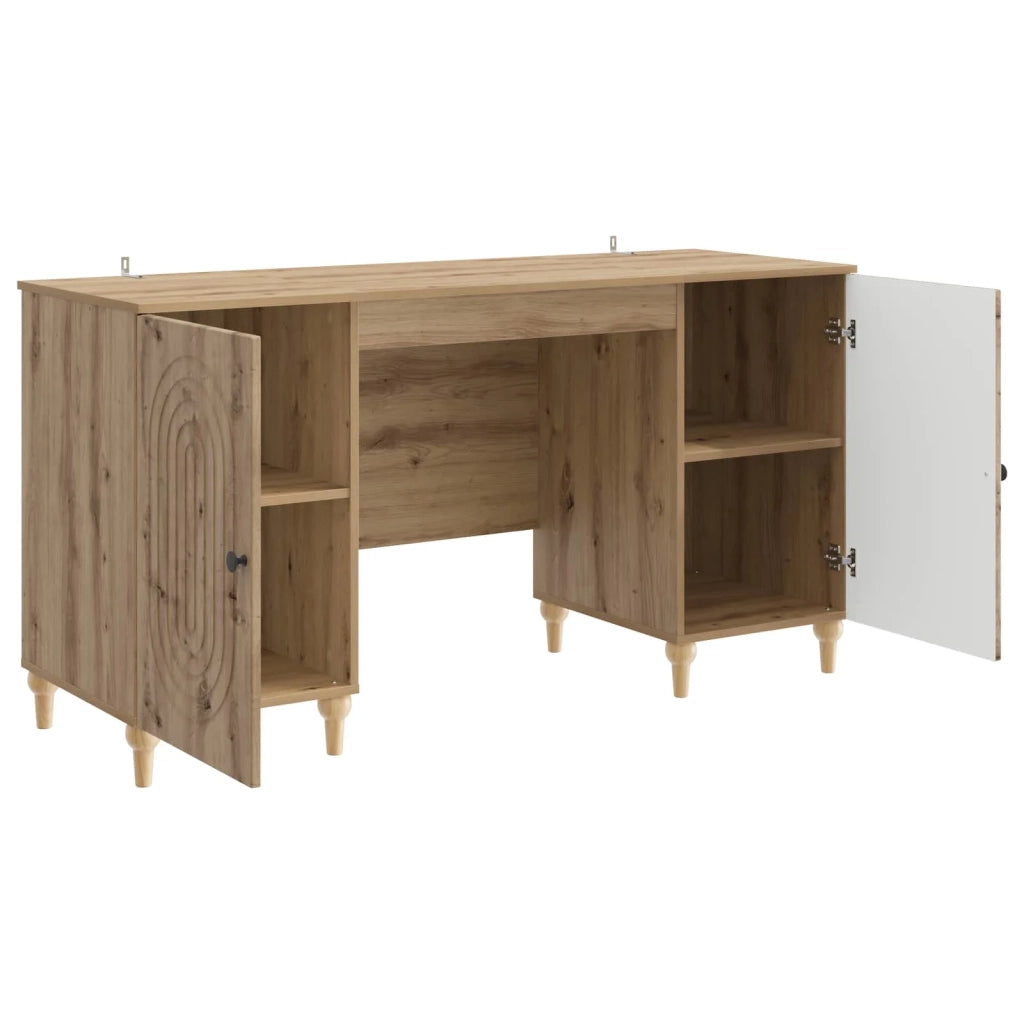 Scrivania con lo scaffale Rovere Artigianale 142,5 x 50 x 75 cm