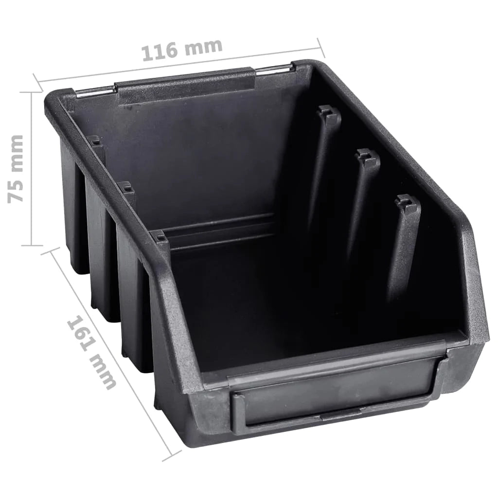 Kit contenitore portaoggetti e pannello da parete da 29 pezzi rosso e nero 02_0003847
