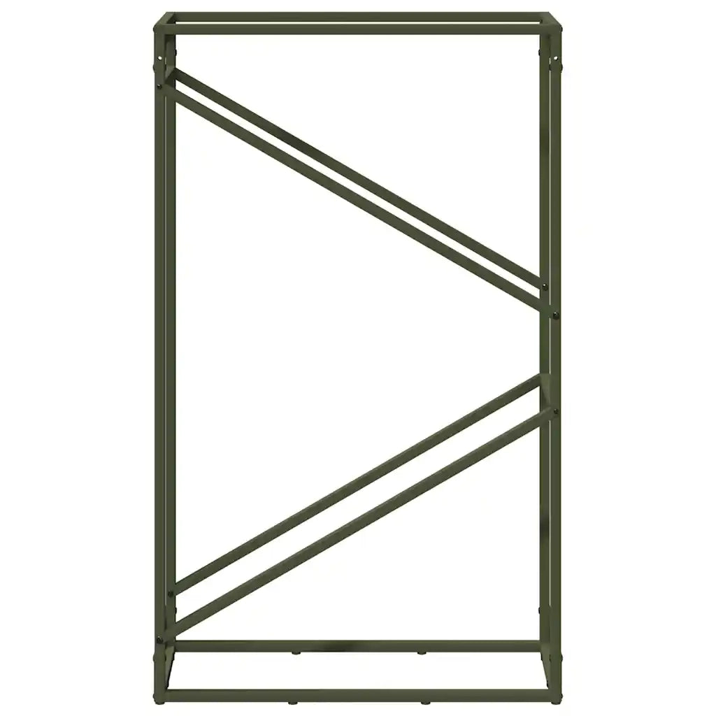 Rastrelliera per Legna da Ardere Verde Oliva 60x25x100 cm CFW6440375