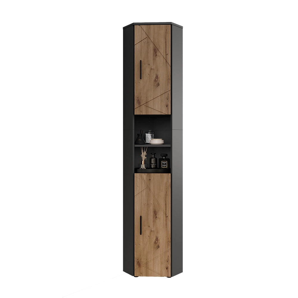 Vicco mobile alto Antracite/Artisan 33 x 192 cm con 2 ante