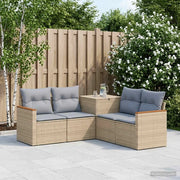 Set di divani 5 pz Beige e Grigio Chiaro 3447941
