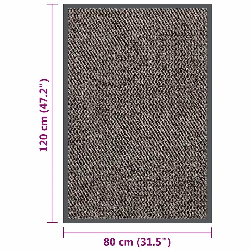 Zerbino Trapuntato 80x120 cm Marrone Scuro 326940