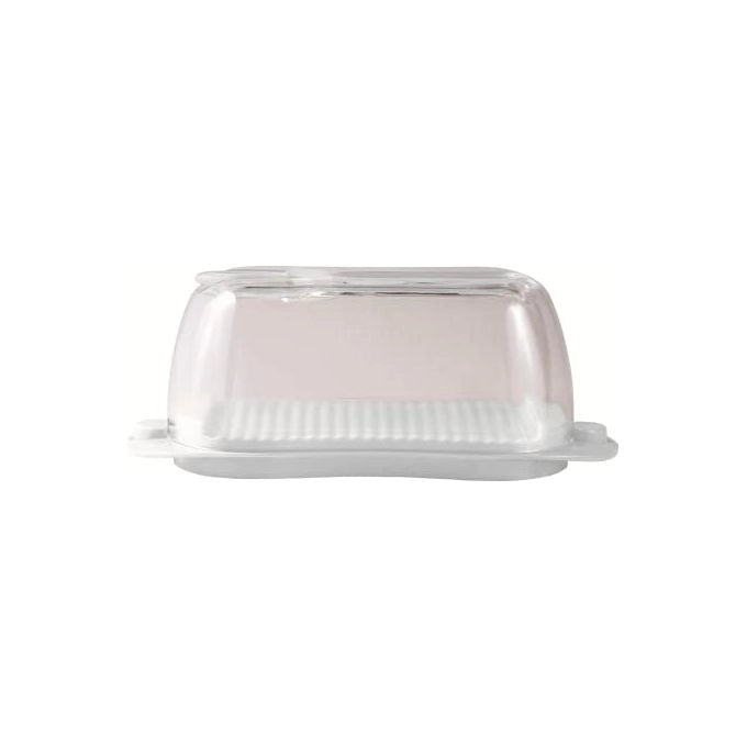Snips 00863 Burriera Portaburro 0.5 L con Coperchio Trasparente Spalma Burro 2 Chiusure Sicurezza BPA Free colore Bianco