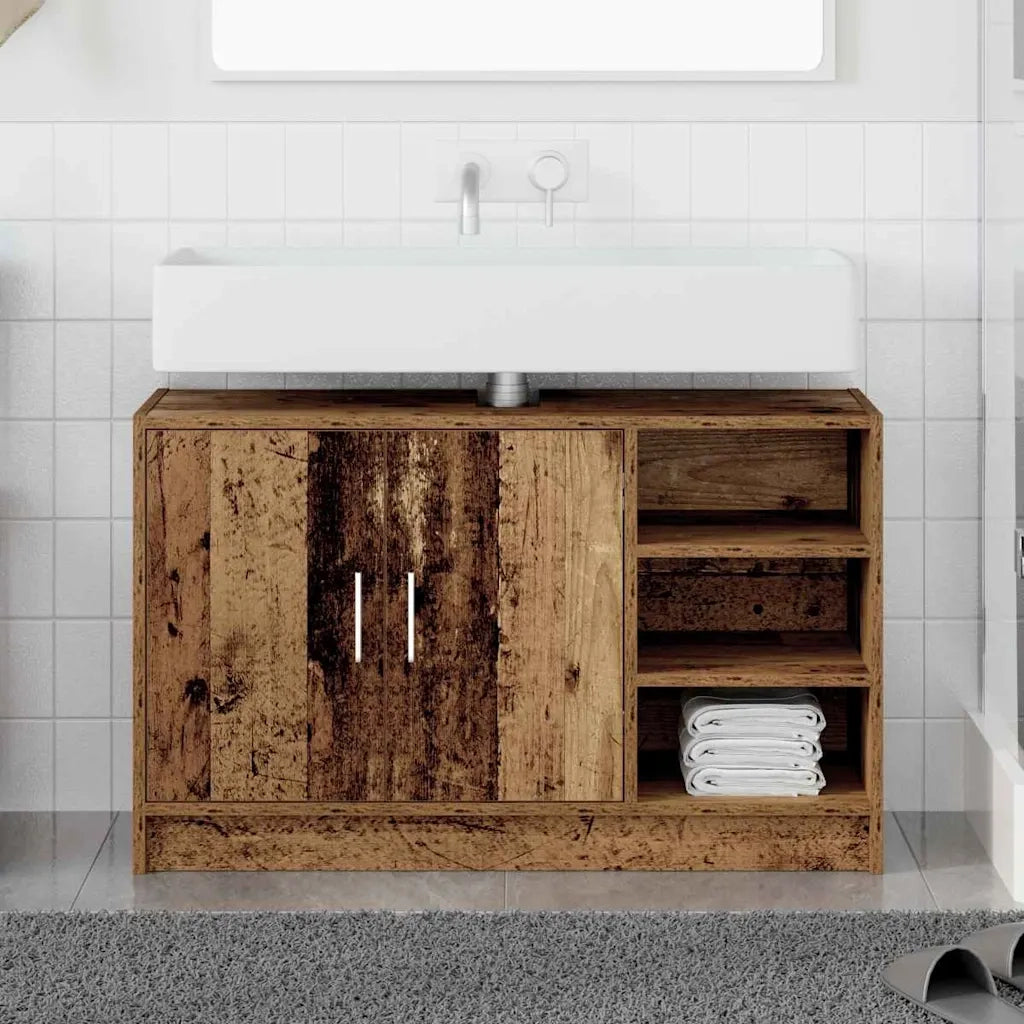 Mobile da Bagno Legno vecchio 90 x 29 x 55 cm Legno multistrato 869209