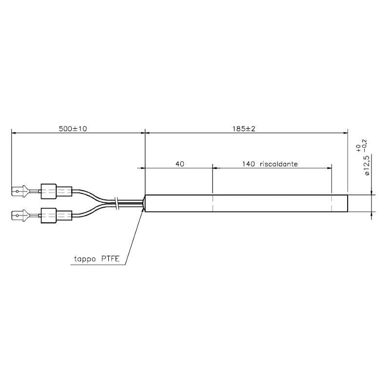 UTXS024334 Resistenza accensione lineare per stufe a pellet.