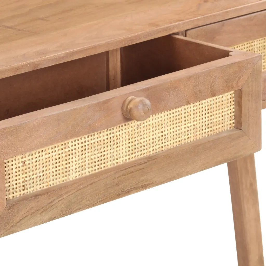 Tavolo Consolle | Tavolo d'Ingresso 100x35x76 cm in Legno Massello di Mango