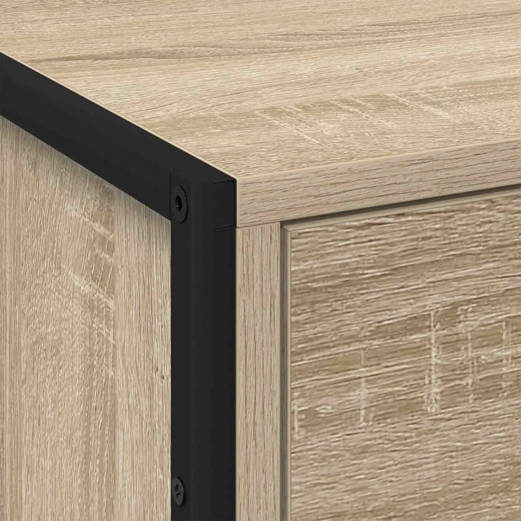 Comodino 2 pcs Sonoma 50 x 39.5 x 50 cm Legno multistrato 886681