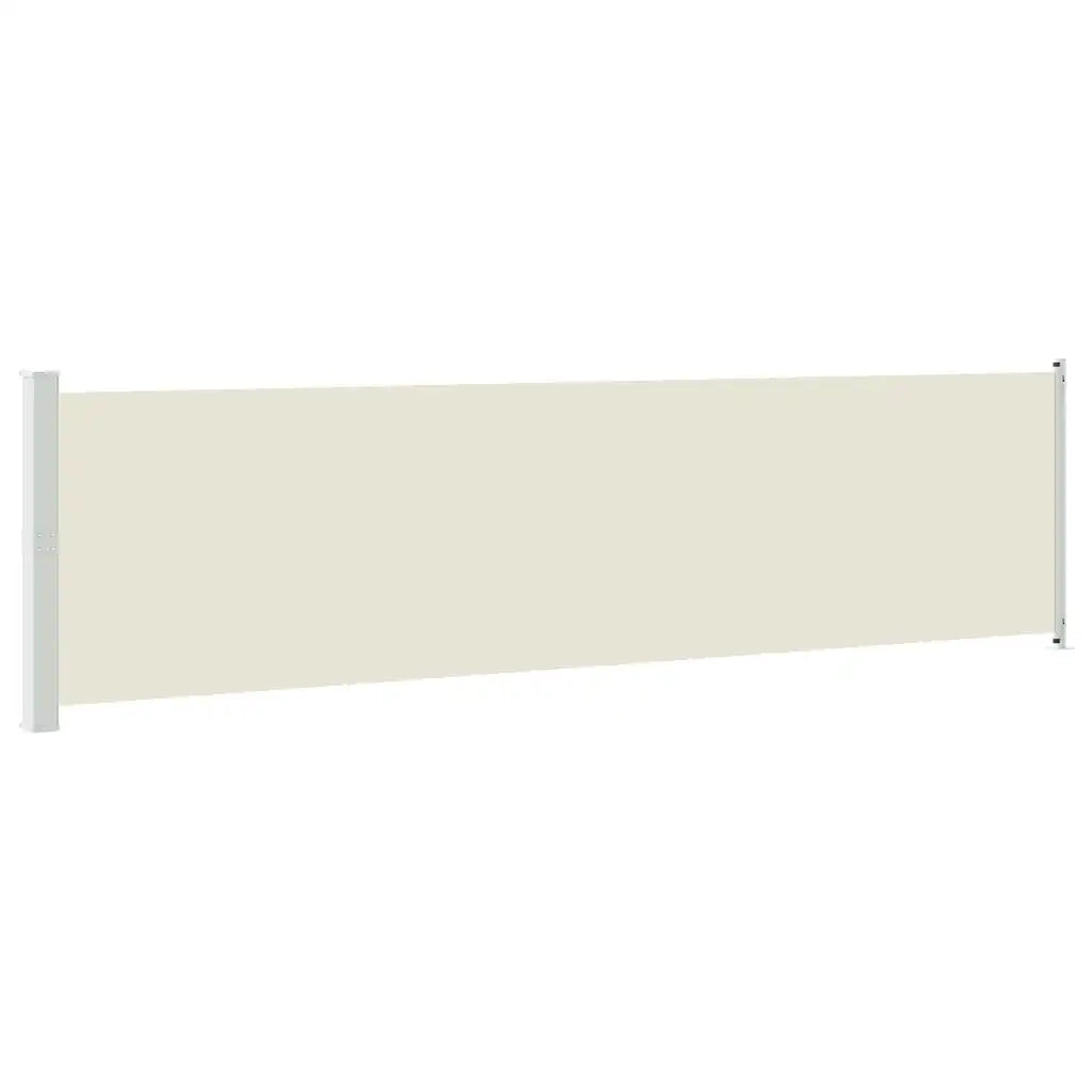 Tenda Laterale Retrattile per Patio 614x160 cm Crema 313376