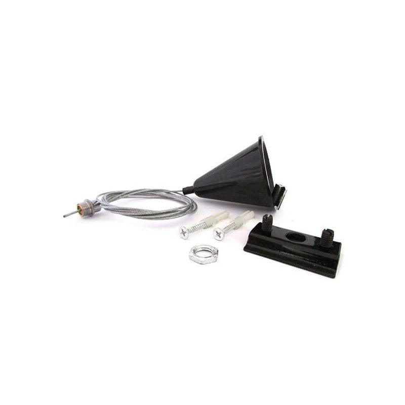 Kit Cavo Sospensione Per Binario Mono Fase Colore Nero Filo 150cm da Un Lato