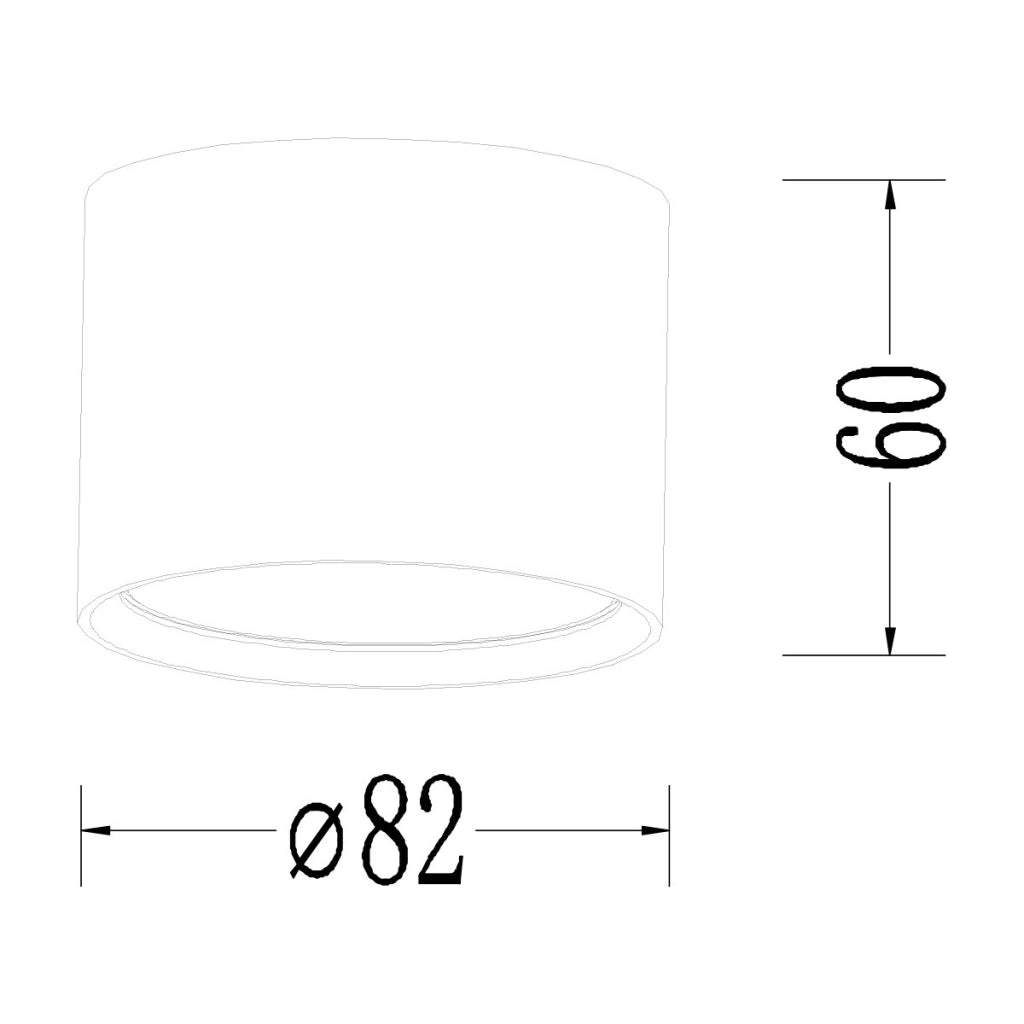 Spot soffitto Kendal nero tondo 8,2cm GX53 Light Prestige