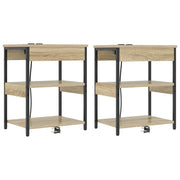 Set di 2 Comodini | Armadio da Notte | Mobiletto da notte Rovere Sonoma 41 x 31 x 51 cm