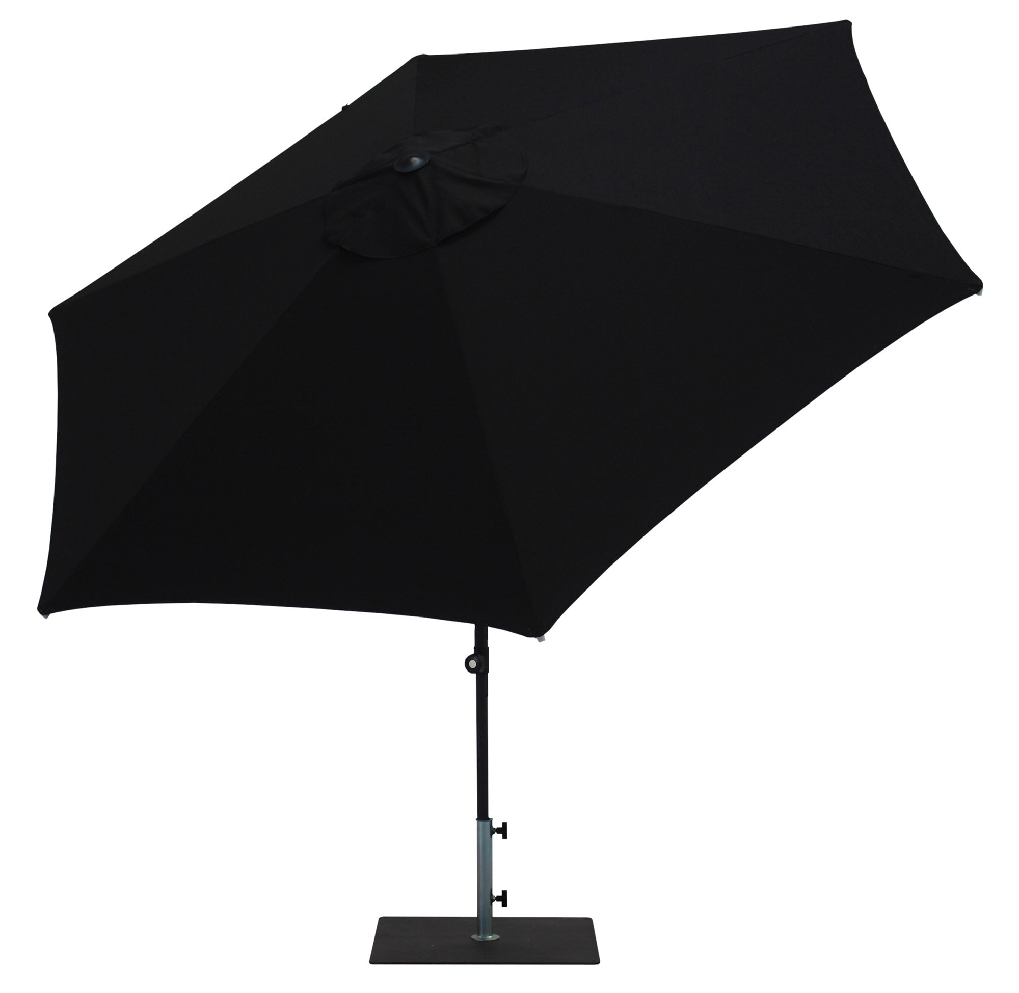 Ombrellone da Giardino Ø3 m Palo Ø38 mm in Alluminio Tessuto Olefin Trend Nero