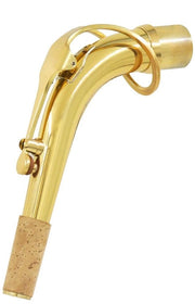 Manico per Saxofono in Ottone - Flessibile - Panno di Pulizia - Mantenimento - Diametro Esterno 24.5mm - Manico per Saxofono