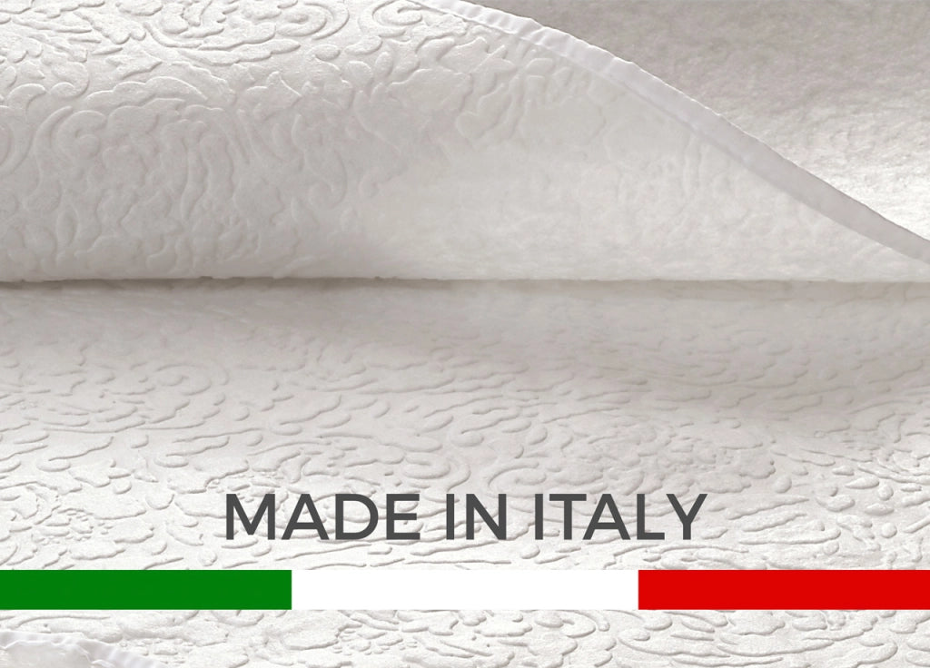 Coprirete Alba Protezione Rete Letto Made Italy In 100% Poliestere - Singolo - Coprirete Alba