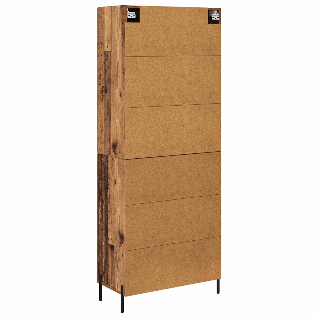 Credenza 2 pcs Legno vecchio Legno multistrato